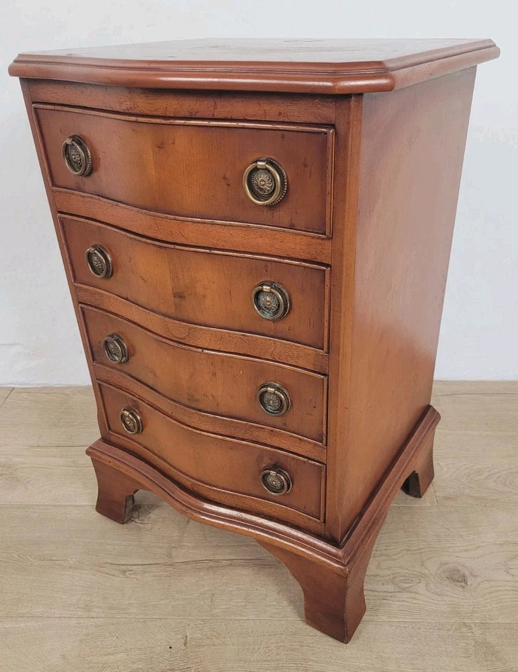 Walnut Chest of Drawers Serpentine Drawers Vintage Postage Available
