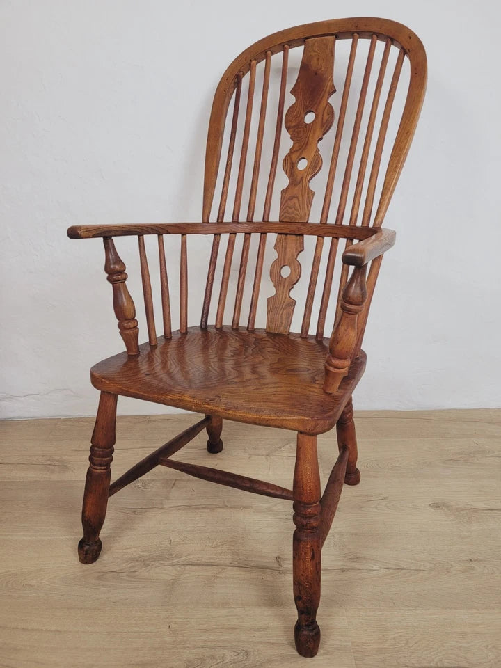 Windsor Armchair Victorian Yorkshire Ash & Elm HighBack 19thC Delivery Available