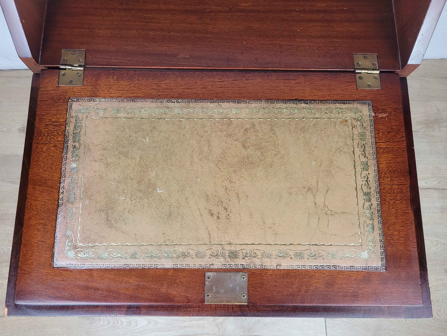 Vintage Ladies Writing Desk 1960s Lock  & Key Drawer Mahogany Delivery Available