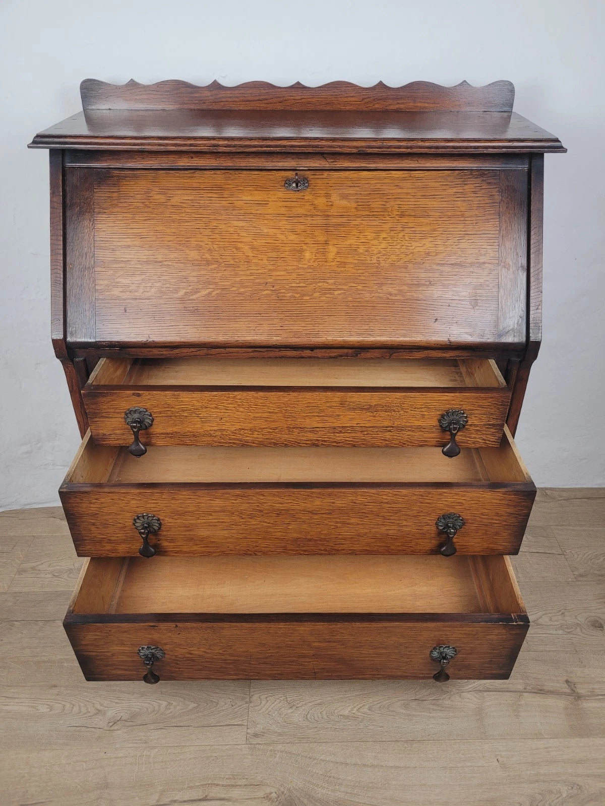 Writing Bureau Desk Vintage 1930s Storage Country Rustic Delivery Available