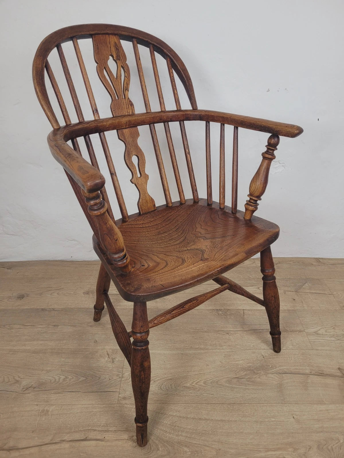 Windsor Armchair Low Back Ash & Elm Country 19thC Farmhouse Postage Available