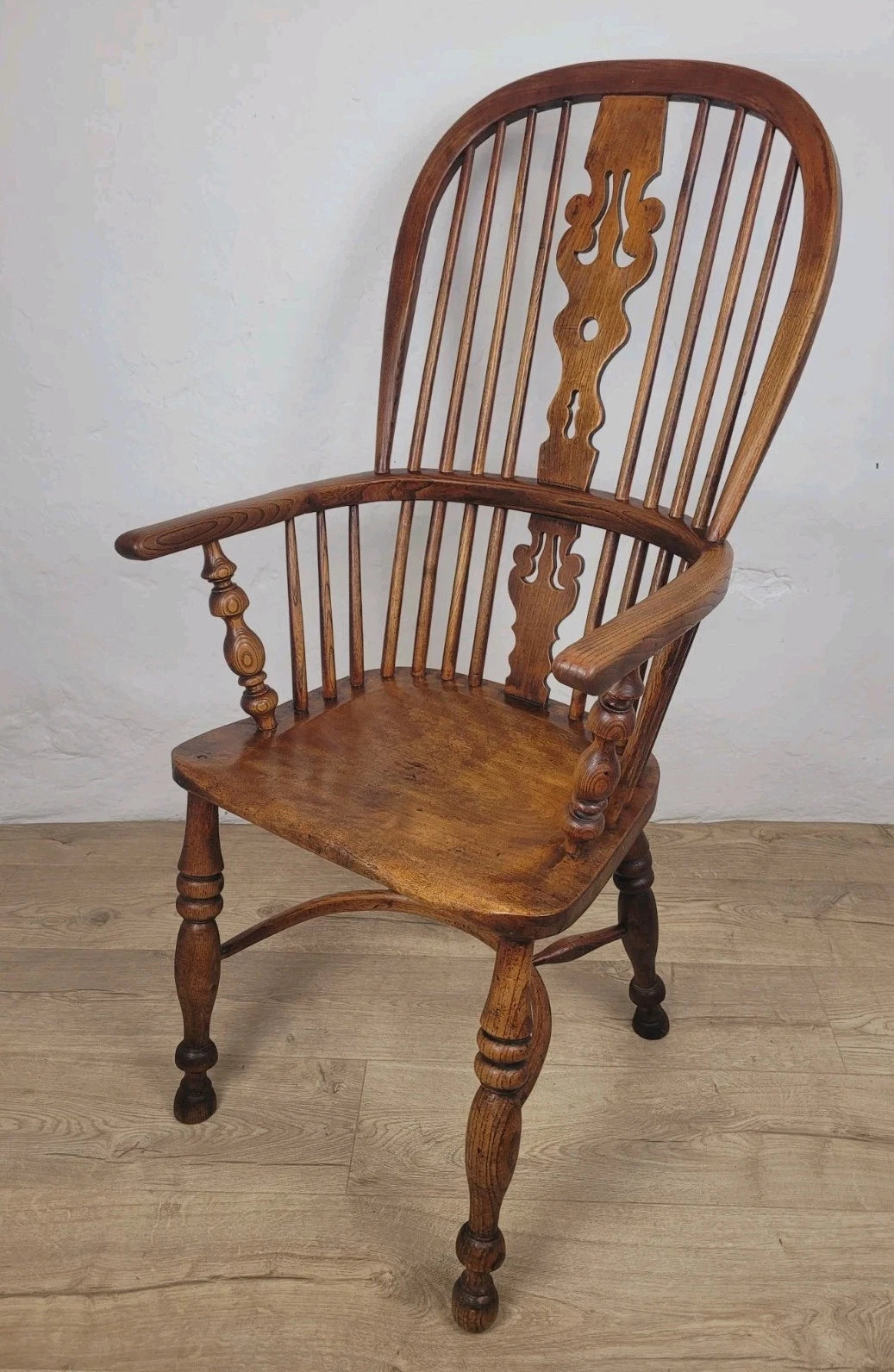 Victorian Windsor Armchair HoopBack Crinoline Stretcher 19thC Delivery Available