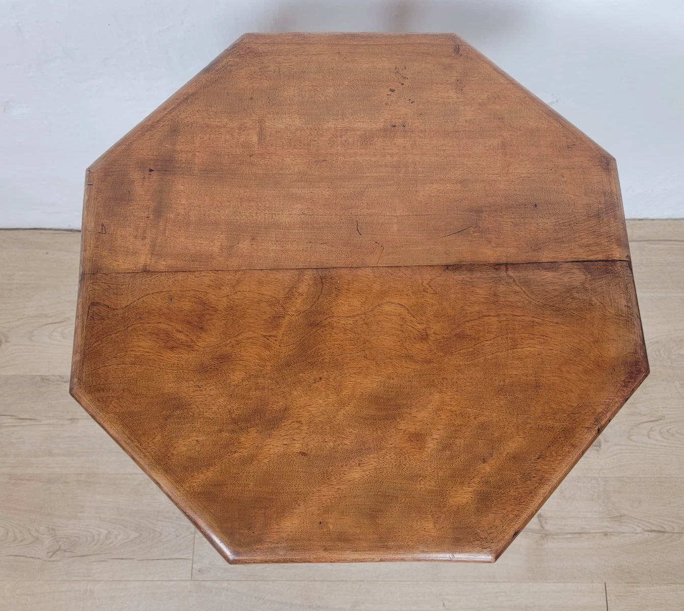Victorian Octagonal Occasional Table Tripod English Mahogany Postage Available