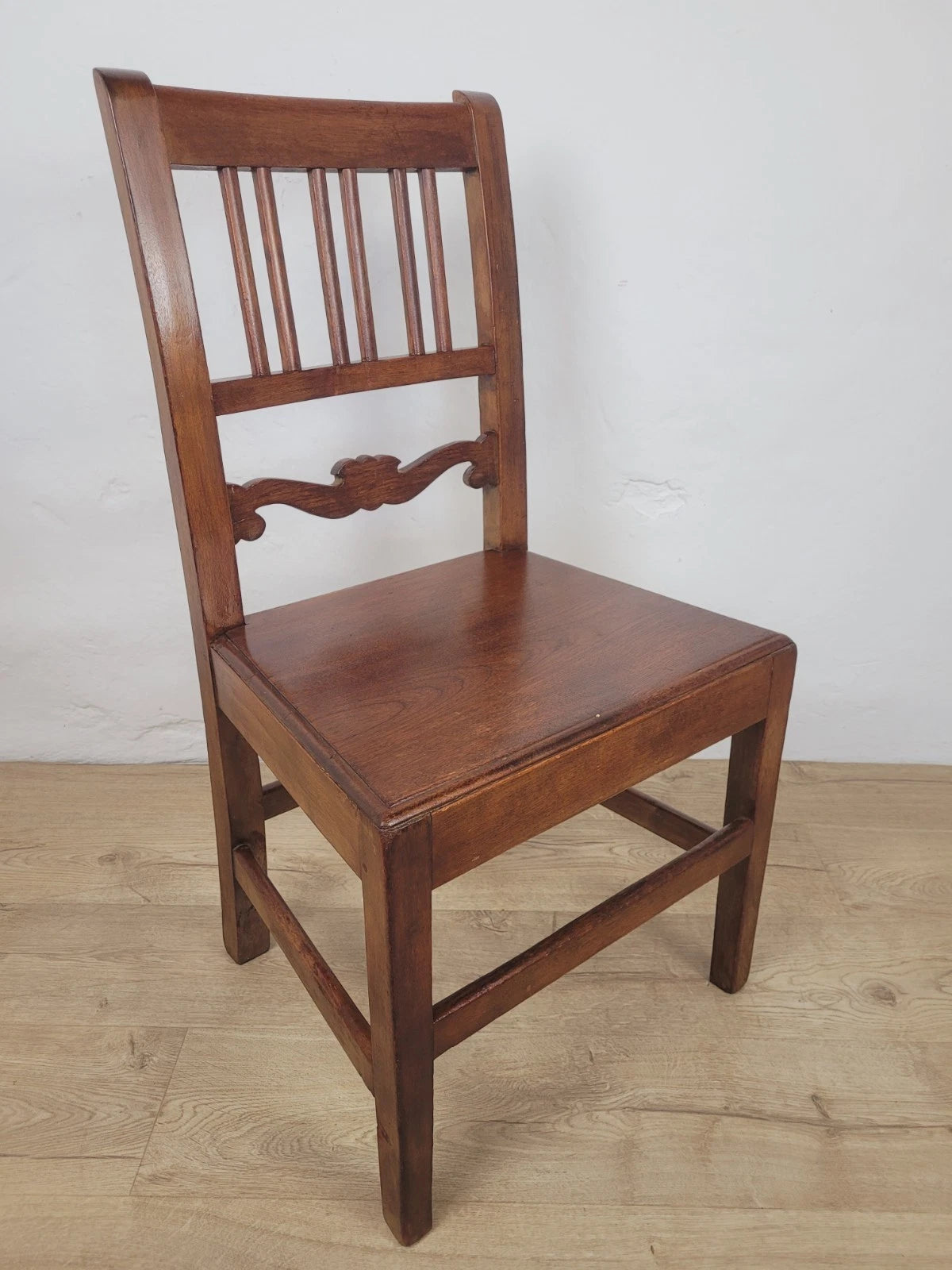 Oak Vintage Kitchen Chair Mid-20th Century 1950's Slat Back Postage Available