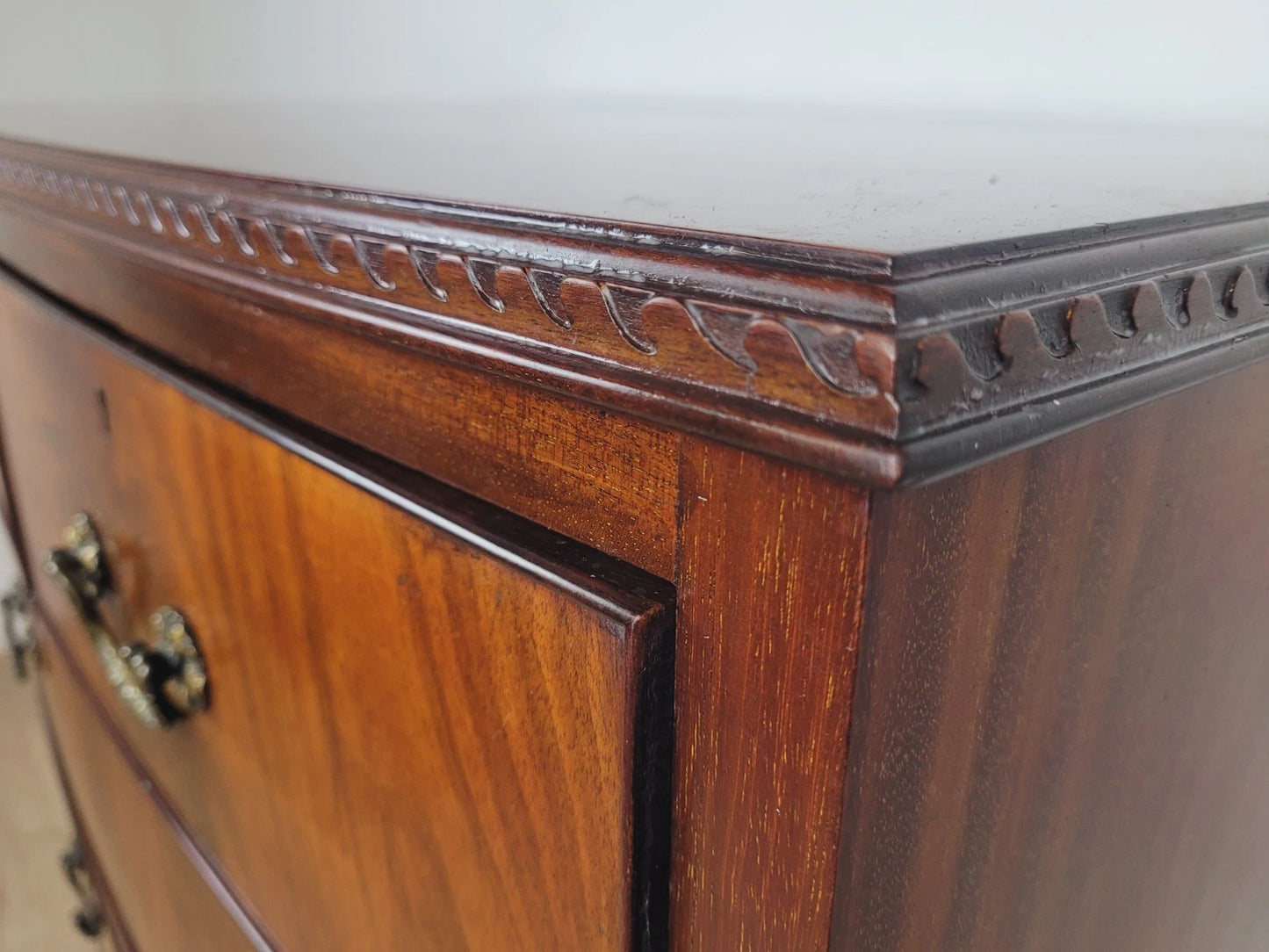 Vintage Chest of Drawers Mid 20th Century English Mahogany Delivery Available