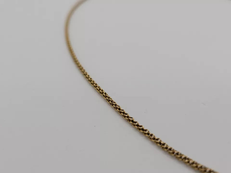 Edwardian Chain Rose Gold 15ct 6.5g Twisted Box Link Bolt Ring Postage Available