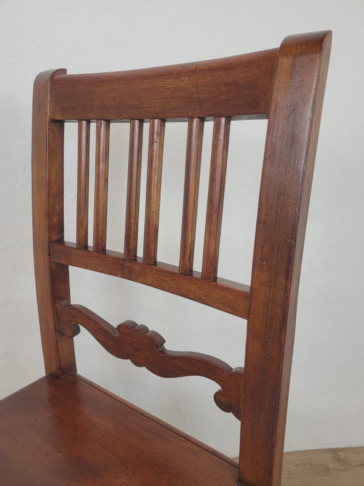 Oak Vintage Kitchen Chair Mid-20th Century 1950's Slat Back Postage Available