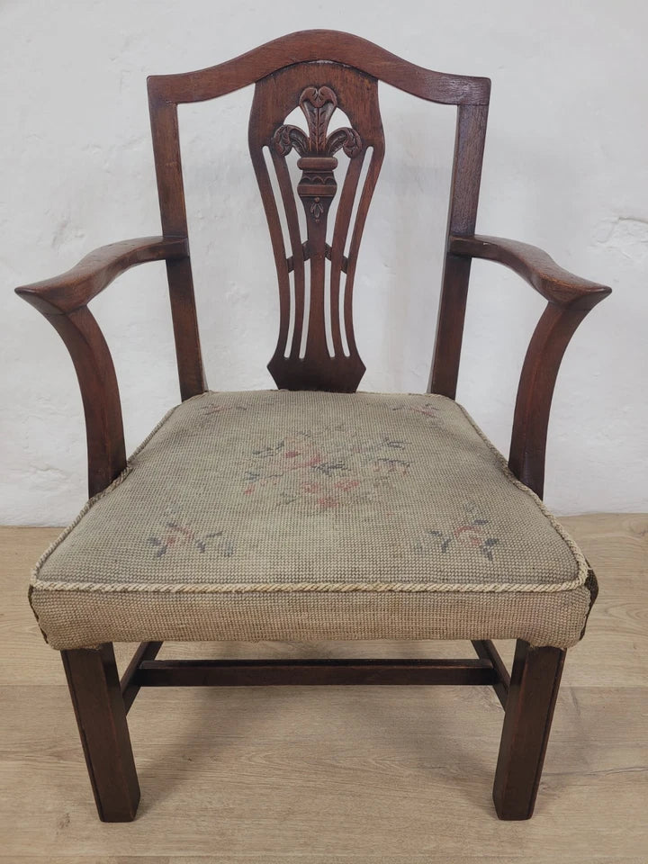 Child's Chair George III Hepplewhite Style Bedroom Carved Postage Available