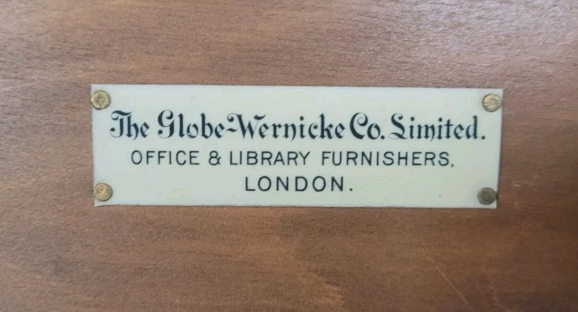 Globe Wernicke Bookcase Stackable Glass Doors Oak Antique Delivery Available
