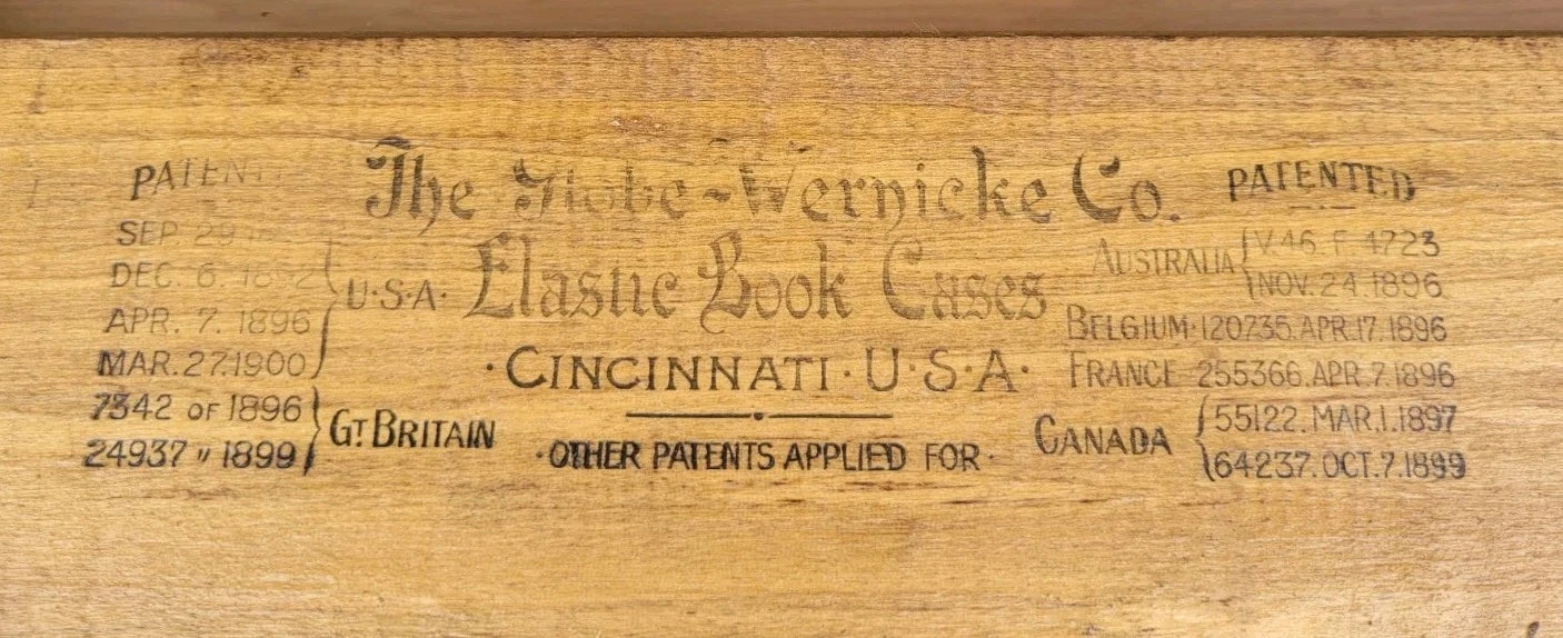 Globe Wernicke Bookcase Stackable Glass Doors Oak Antique Delivery Available
