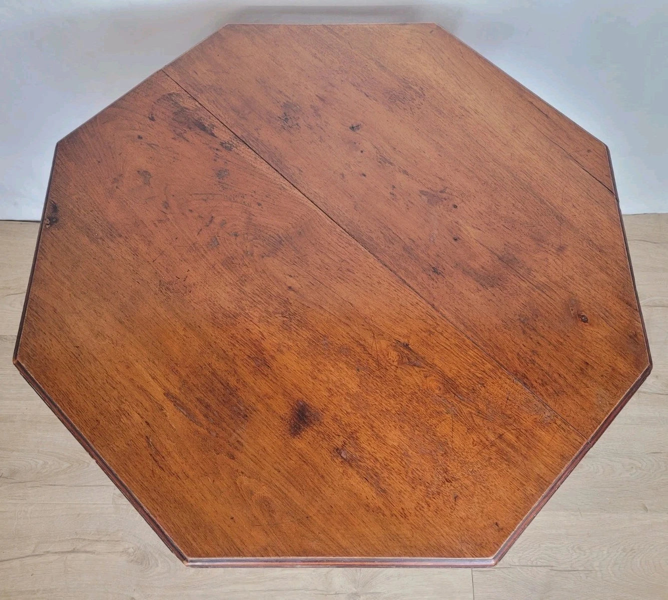 Edwardian Octagonal Table Occasional Shelf Mahogany Postage Available