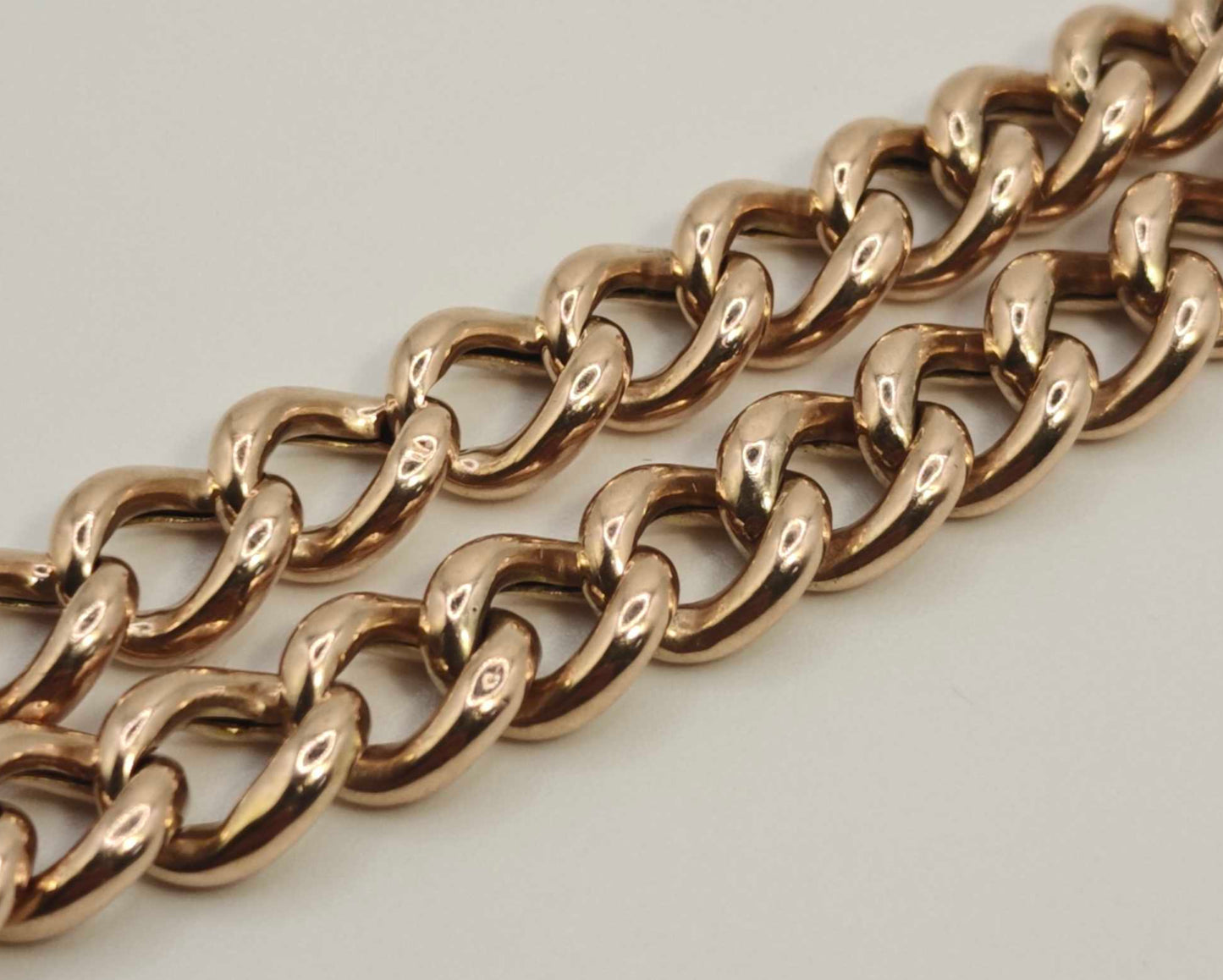 Vintage Heart Padlock Bracelet 9ct Rose Gold Curb Link Unisex Postage Available