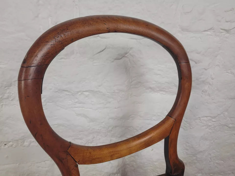 Victorian Child's High Chair Balloon Back Bergere Beech 19thC Postage Available