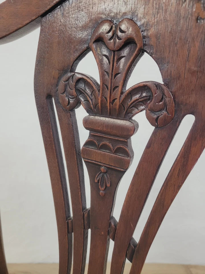 Child's Chair George III Hepplewhite Style Bedroom Carved Postage Available