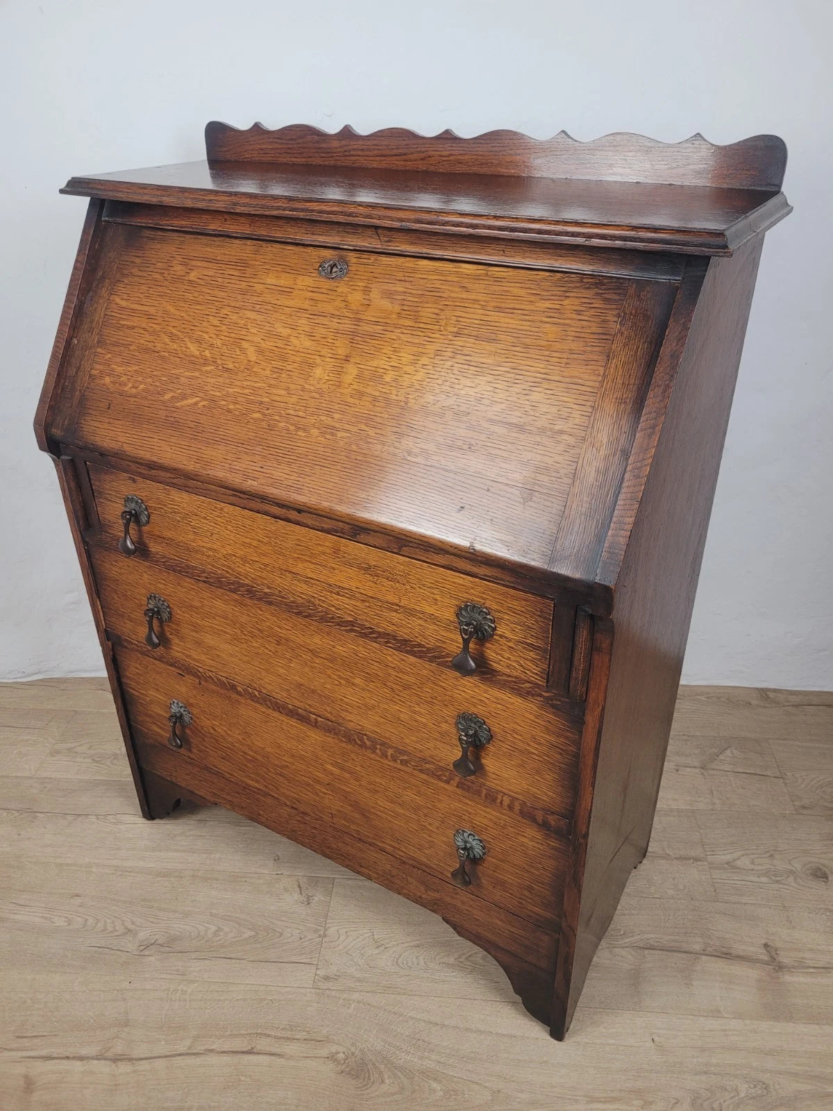 Writing Bureau Desk Vintage 1930s Storage Country Rustic Delivery Available