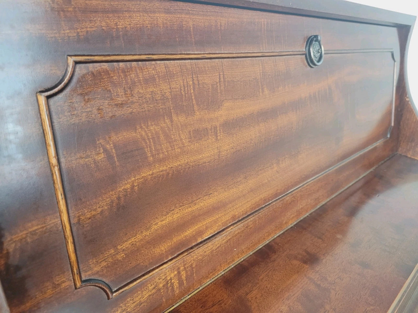 Vintage Ladies Writing Desk Pigeon Holes Storage Handles Delivery Available