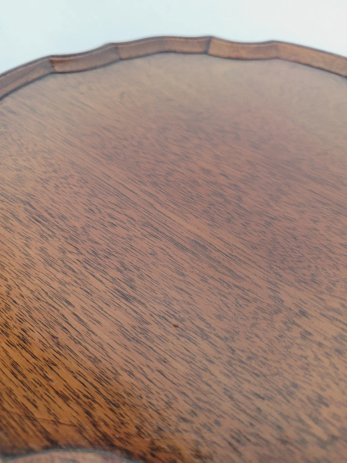 Tripod Wine Table English Scalloped Edge Antique Style 1960s Postage Available