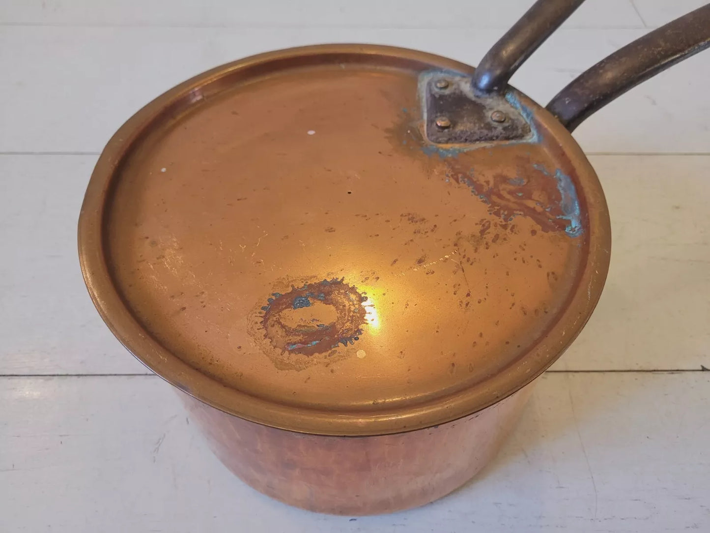 Copper Saucepan Benham & Sons Country Kitchenware Antique Postage Available