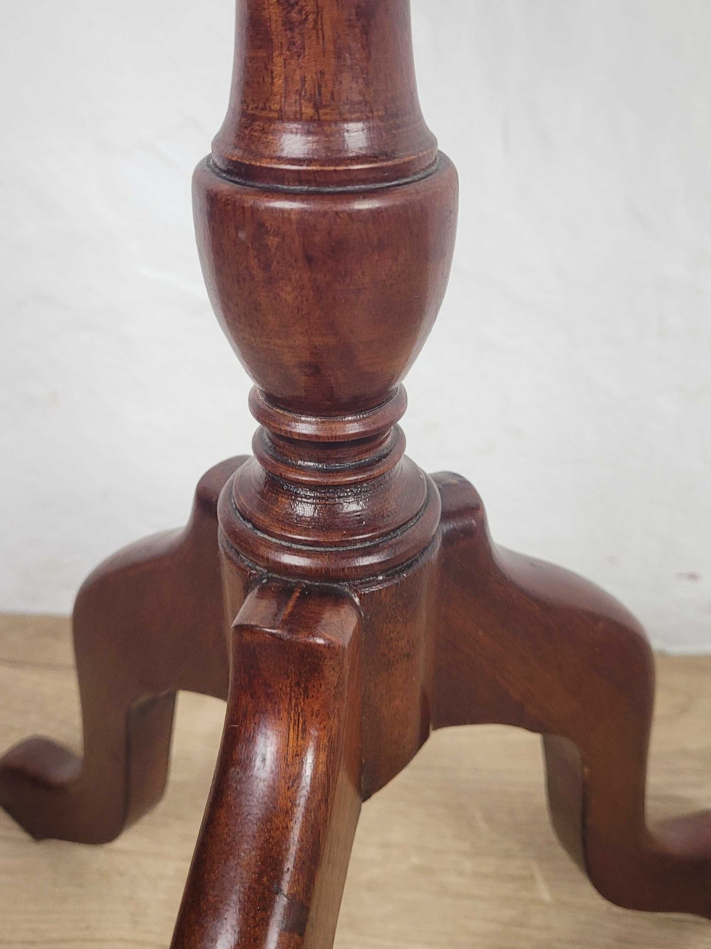 Vintage Tripod Wine Table Mahogany Mid 20th Century English Postage Available