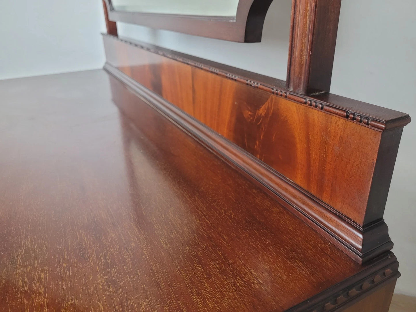 Vintage Dresser Vanity Bow Front Ball and Claw Footed 1960s Delivery Available