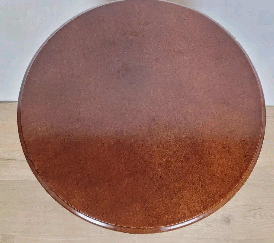 Vintage Occasional Table Circular Regency Style Drawer Postage Available