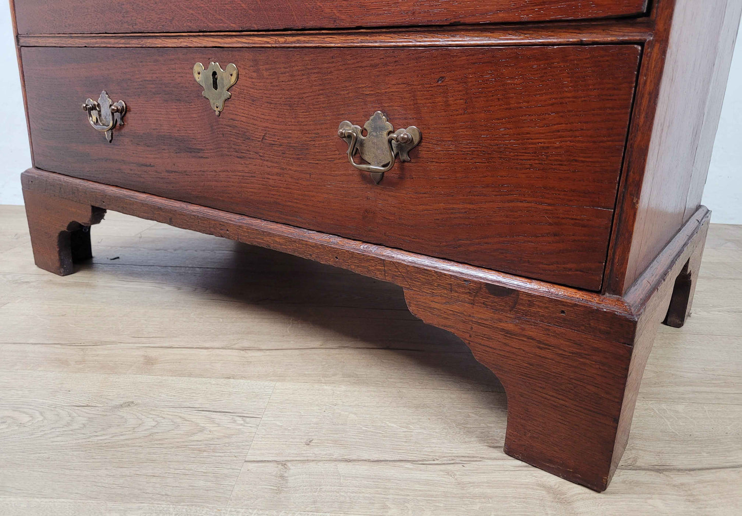 Victorian Writing Bureau Desk 19thC Oak Drop Handles Antique Delivery Available