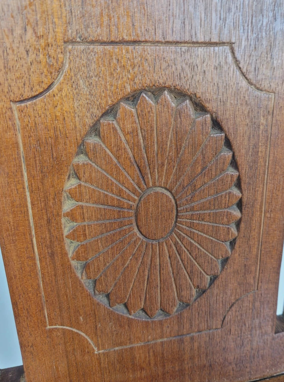 Victorian Hall Chair Chapel Carved 19thC Antique English Postage Available