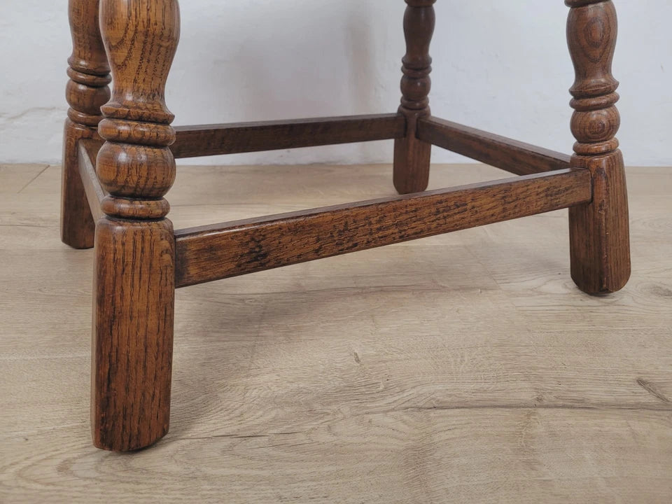 Oak Occasional Side Table Vintage Rectangular Country Postage Available