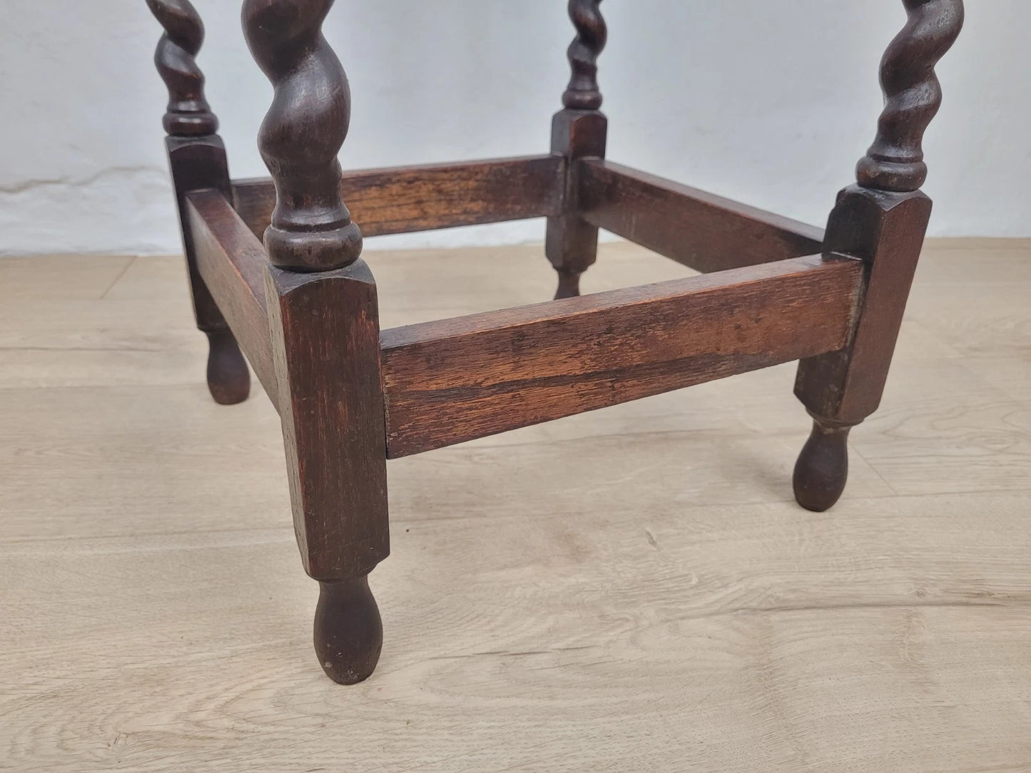 Pie Crust Side Table Victorian Barley Twist English Antique Postage Available