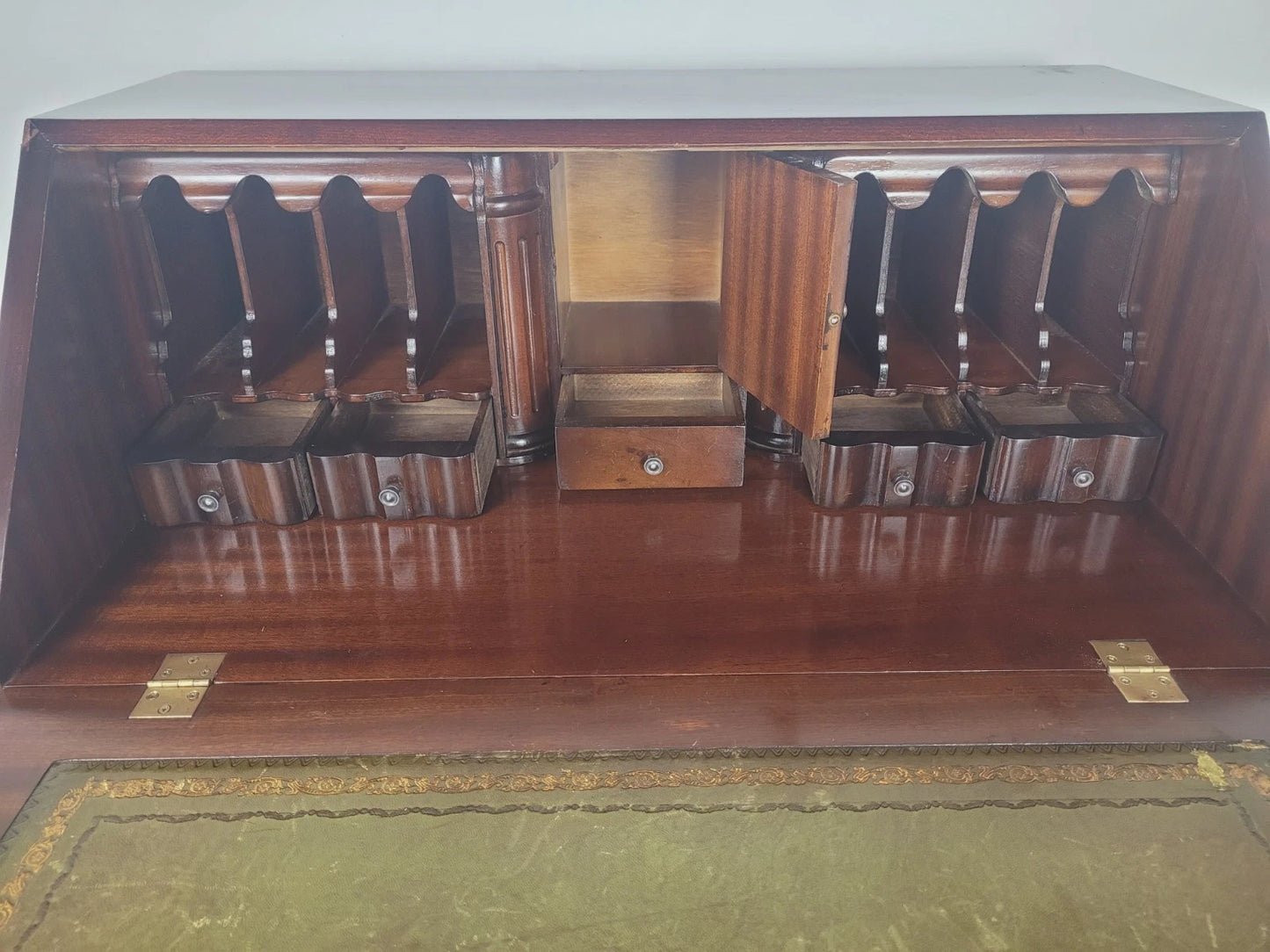 Edwardian Writing Bureau Desk Key & Lock Inlaid Antique 1910 Delivery Available