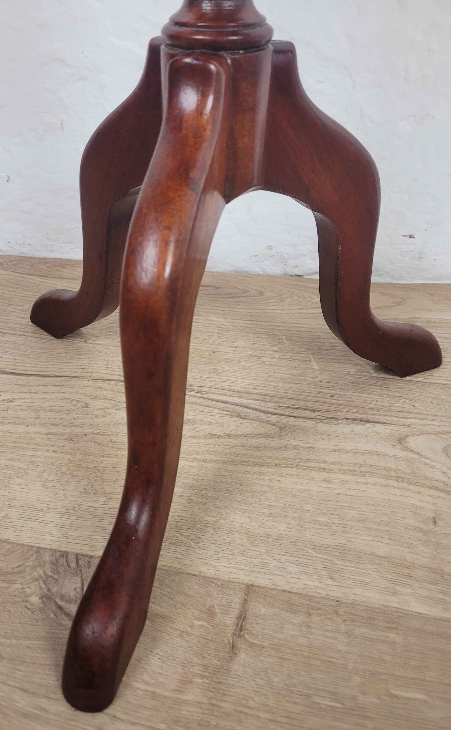 Vintage Tripod Wine Table Mahogany Mid 20th Century English Postage Available