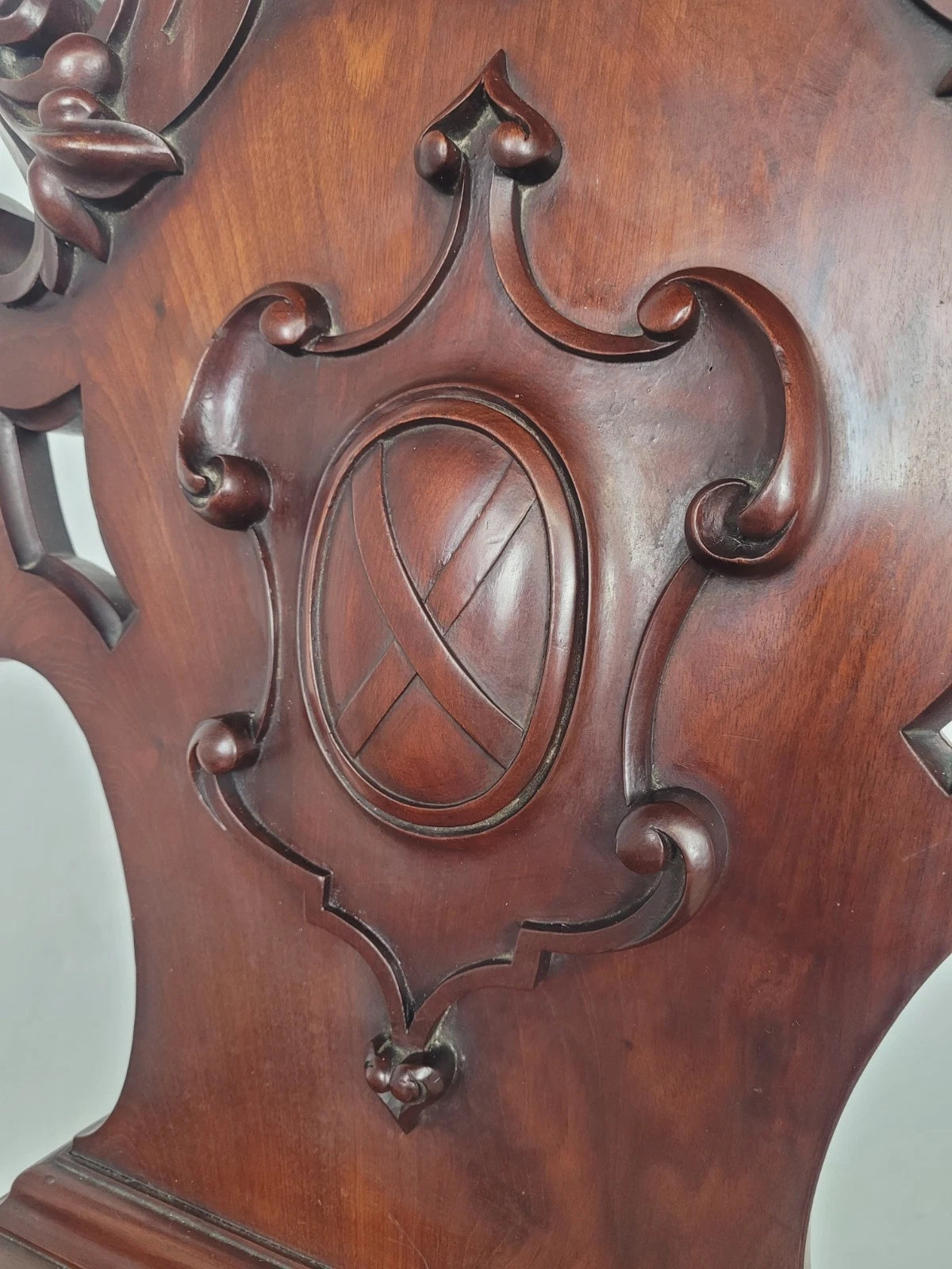 Victorian Hall Chair 19th Century Carved Mahogany Postage Available