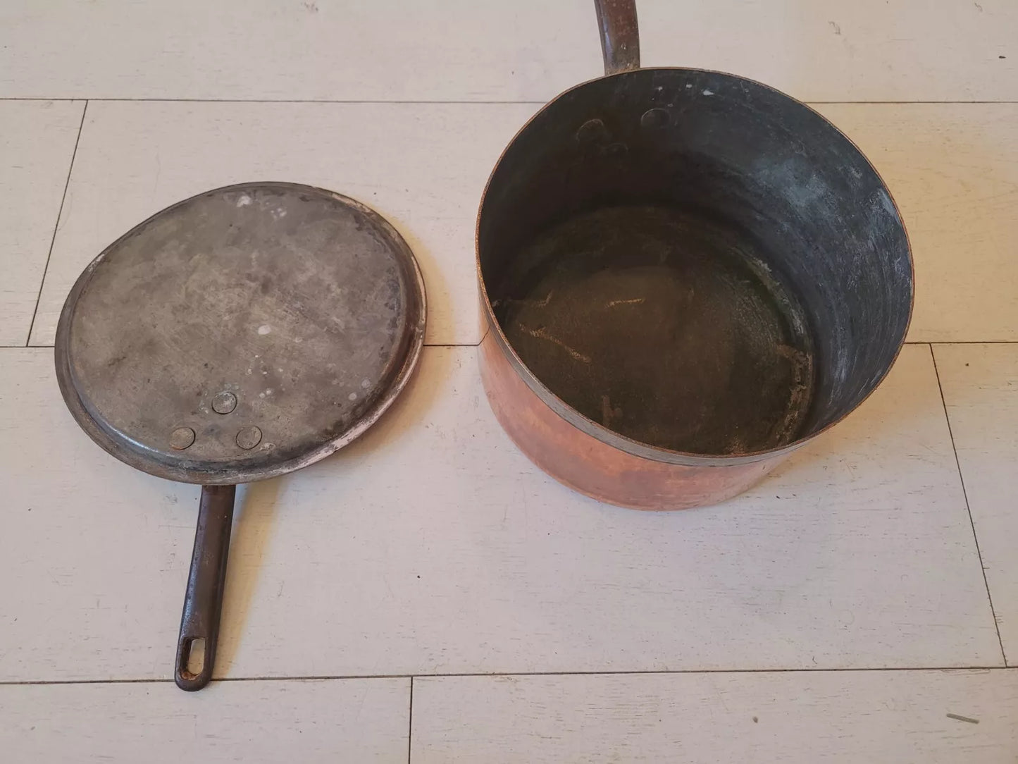 Copper Saucepan Benham & Sons Country Kitchenware Antique Postage Available