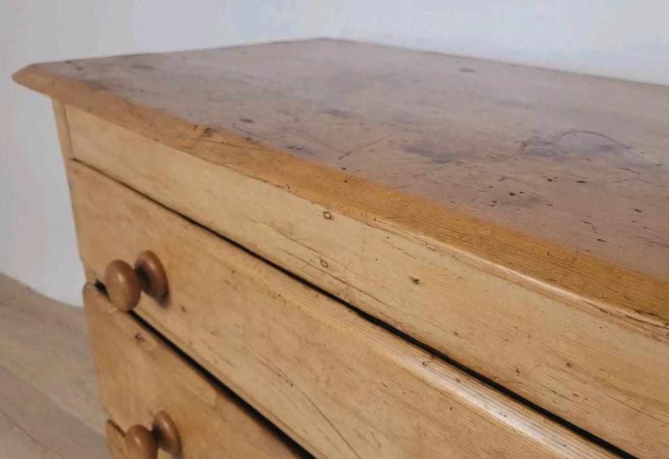 Victorian Chest of Drawers Farmhouse Pine 3 Drawer 19thC Delivery Available