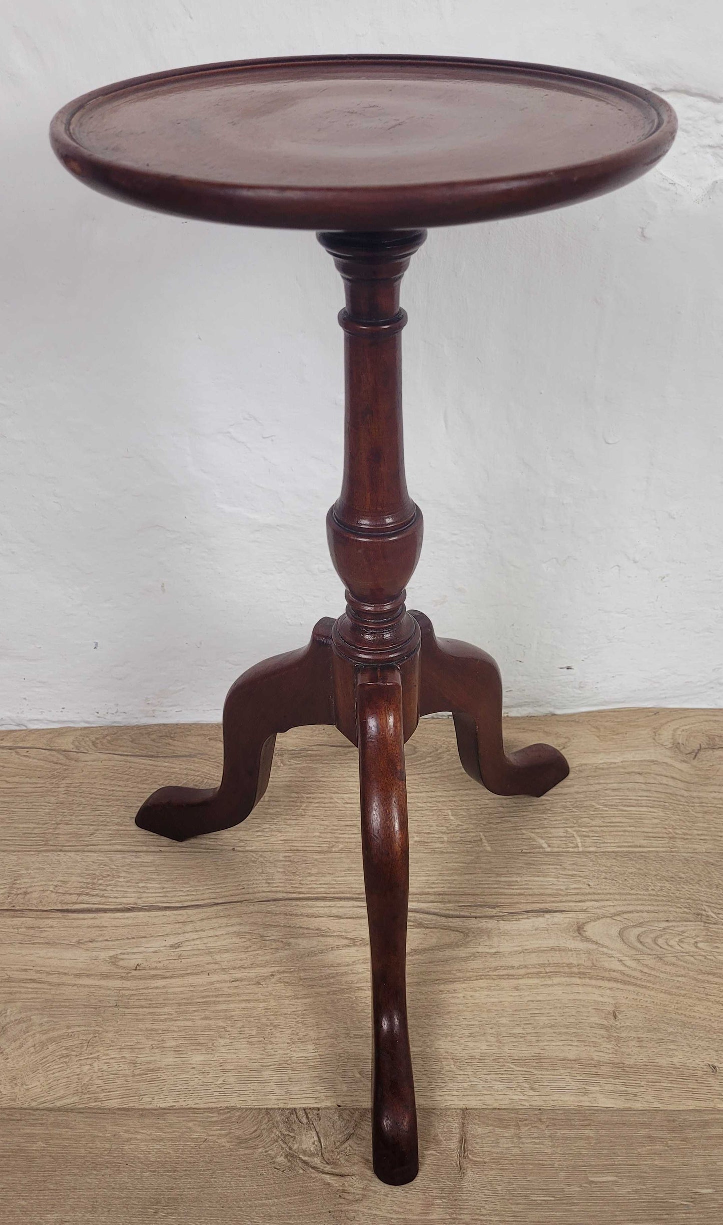 Vintage Tripod Wine Table Mahogany Mid 20th Century English Postage Available