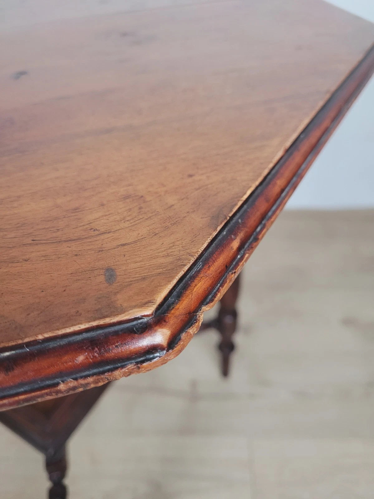 Edwardian Octagonal Table Occasional Shelf Mahogany Postage Available