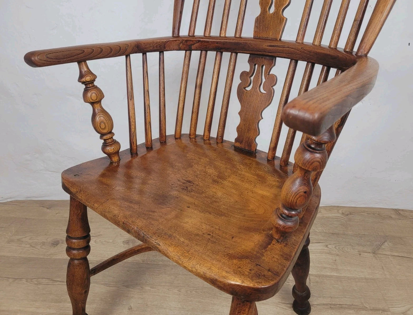 Victorian Windsor Armchair HoopBack Crinoline Stretcher 19thC Delivery Available