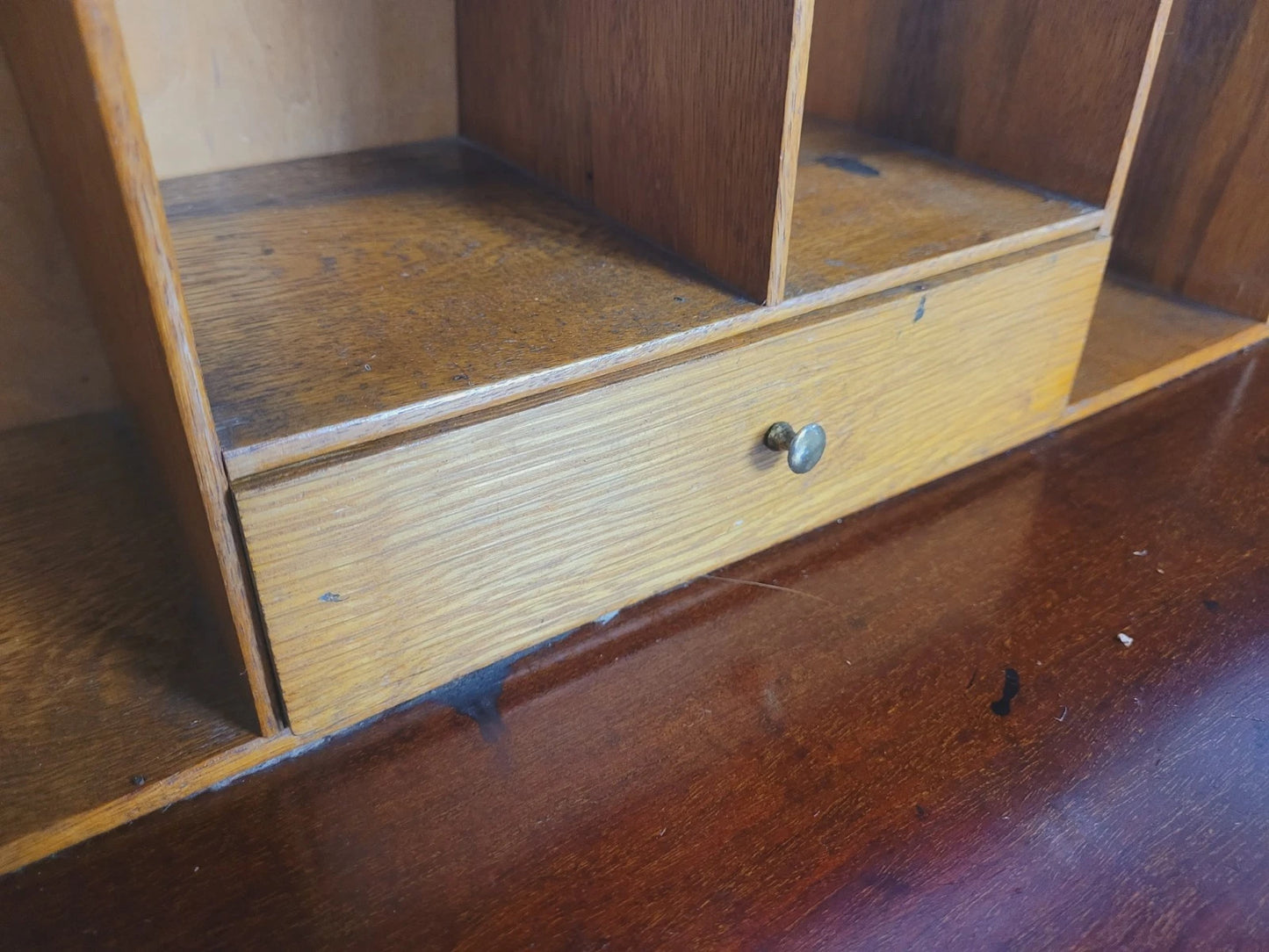 Edwardian Writing Bureau Desk Key & Lock Inlaid Antique 1910 Delivery Available