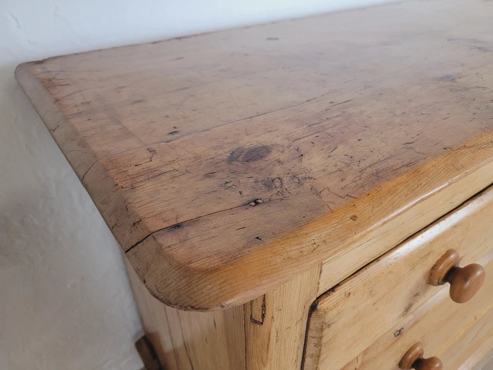 Victorian Chest of Drawers Farmhouse Pine 3 Drawer 19thC Delivery Available