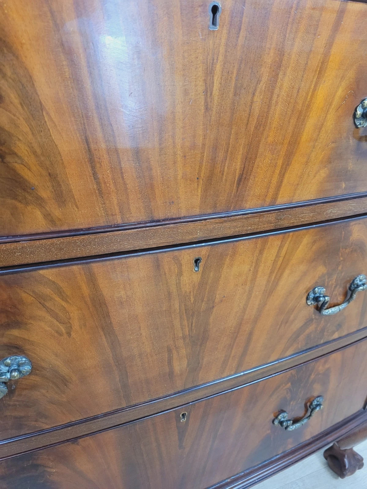 Vintage Chest of Drawers Mid 20th Century English Mahogany Delivery Available