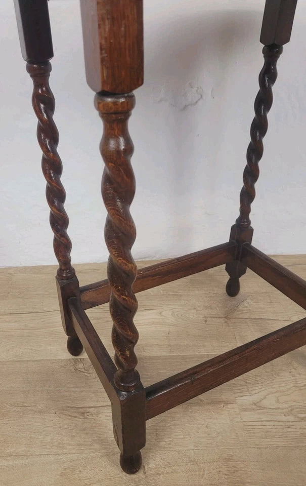 Barley Twist Occasional Table Oak Figured Country English Postage Available