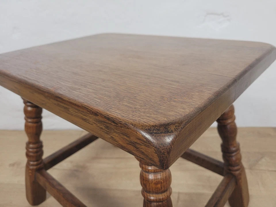 Oak Occasional Side Table Vintage Rectangular Country Postage Available