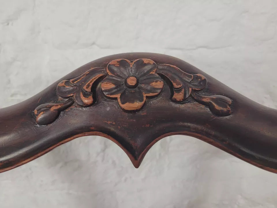 Victorian Salon Chairs Rosewood Floral Carved Cabriole Legs Postage Available