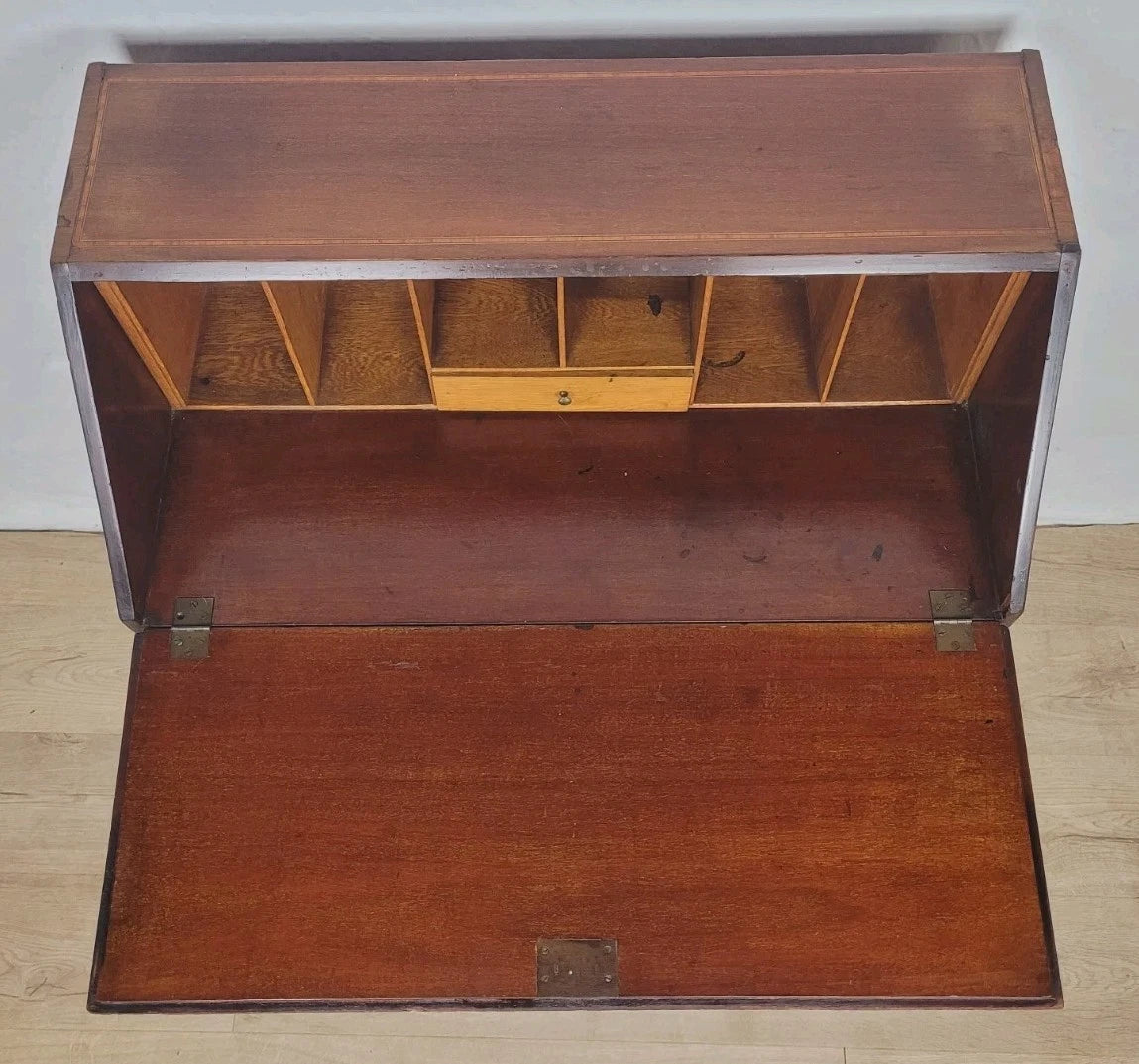 Edwardian Writing Bureau Desk Key & Lock Inlaid Antique 1910 Delivery Available