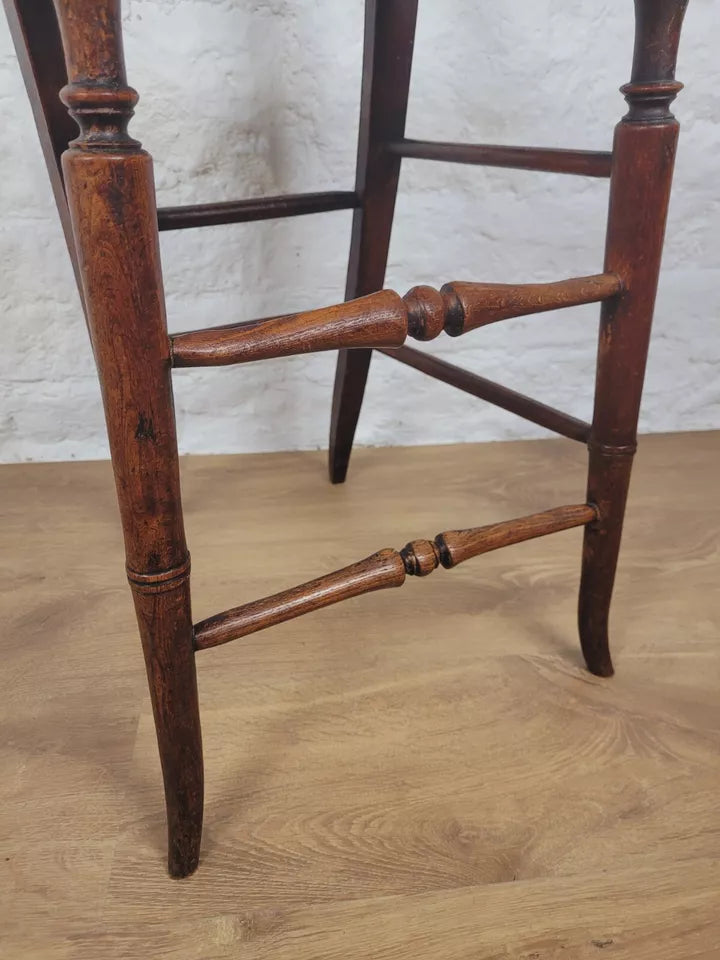 Victorian Child's High Chair Balloon Back Bergere Beech 19thC Postage Available