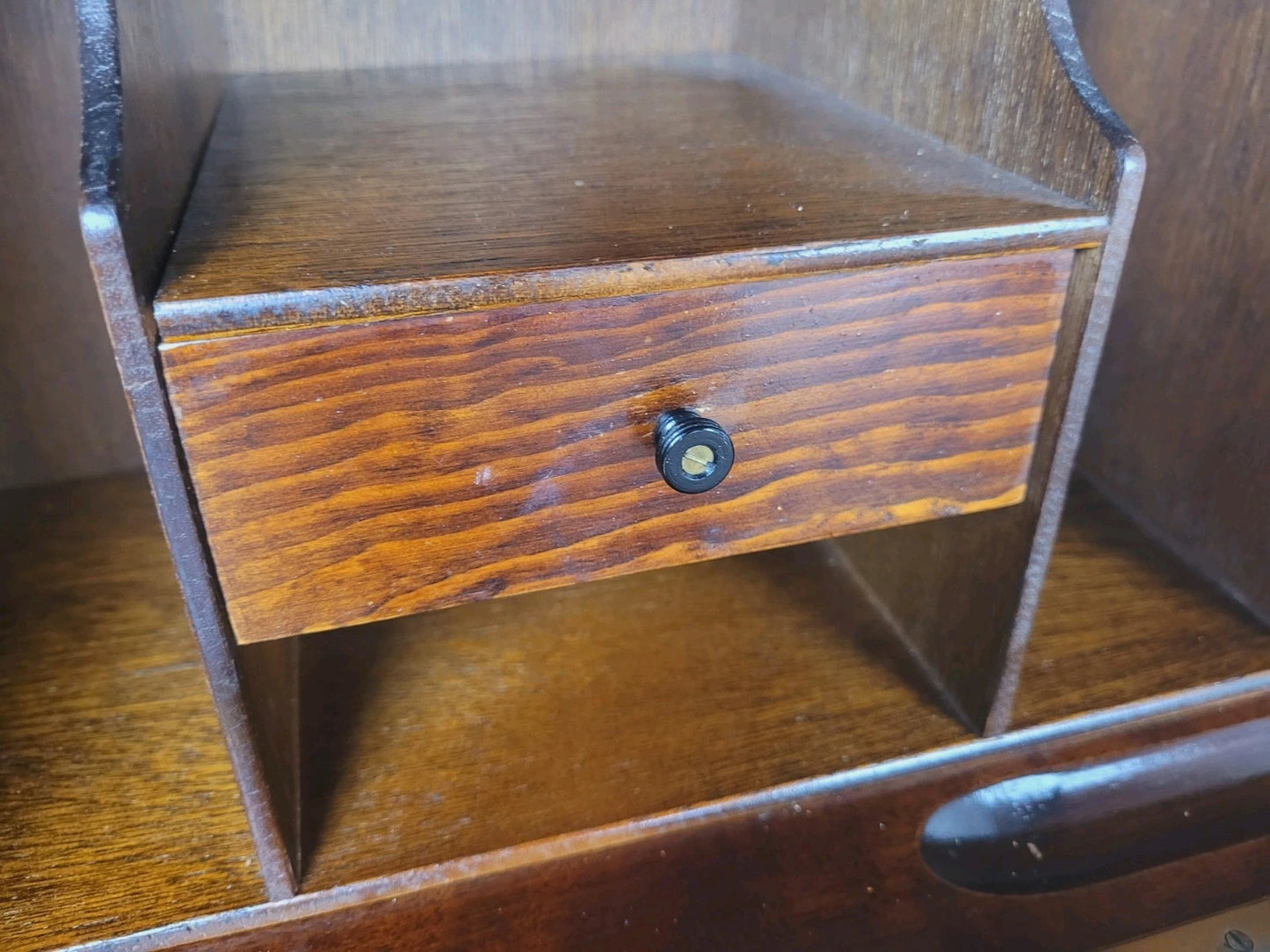 Vintage Ladies Writing Desk Pigeon Holes Storage Handles Delivery Available