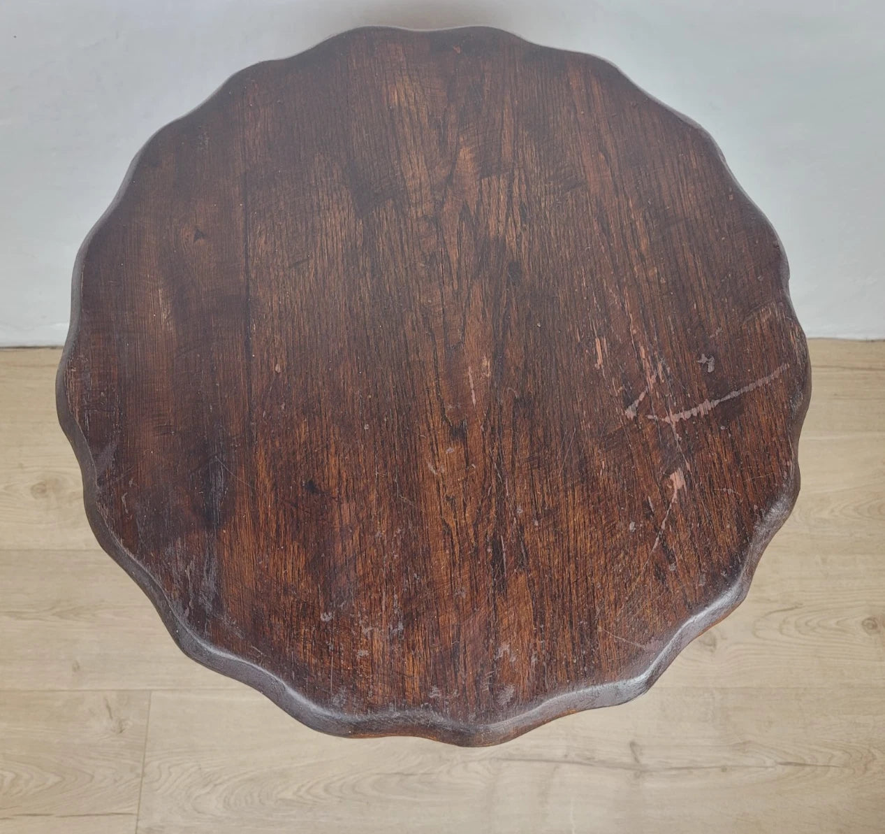 Pie Crust Side Table Victorian Barley Twist English Antique Postage Available