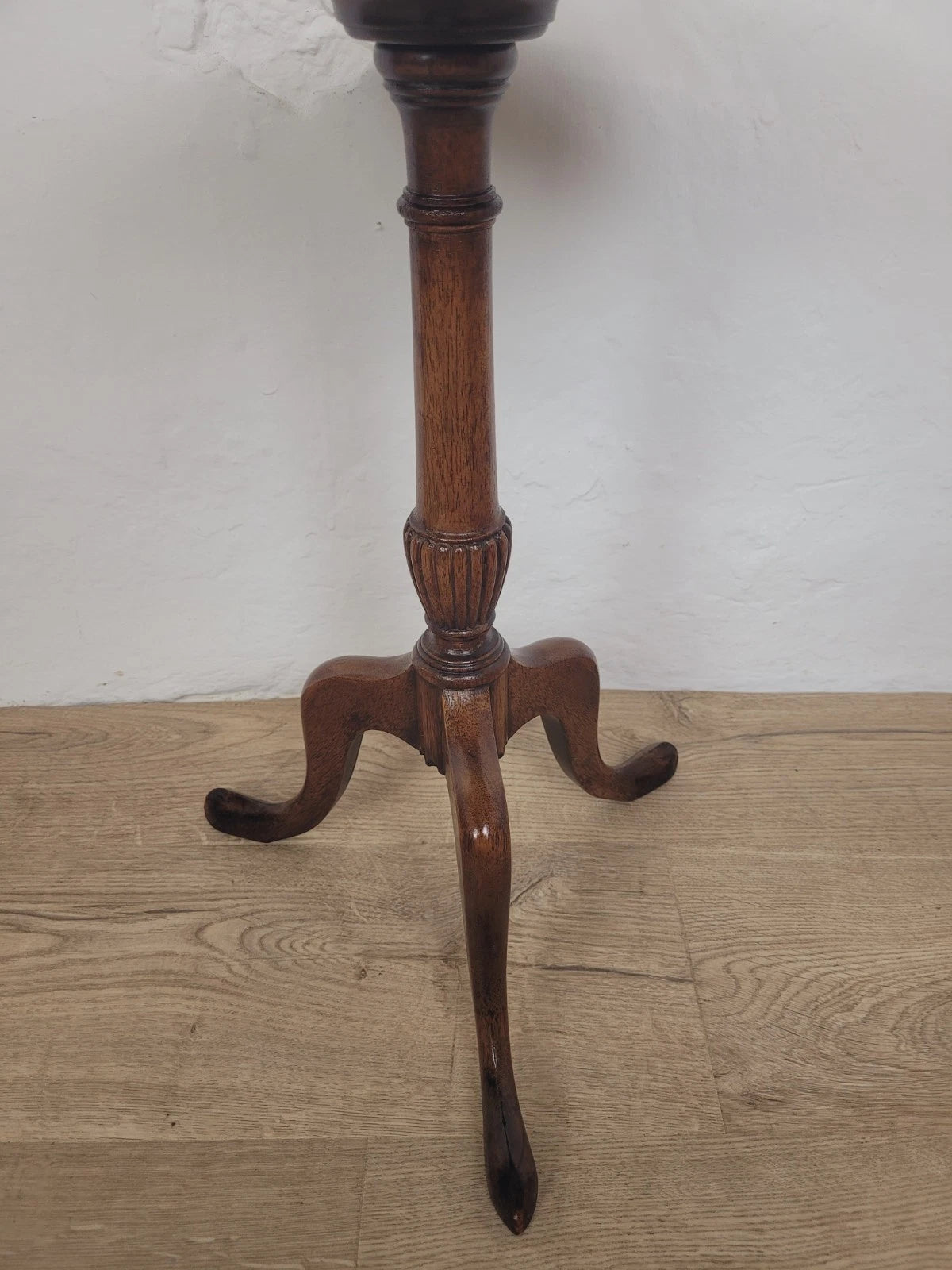 Tripod Wine Table English Scalloped Edge Antique Style 1960s Postage Available