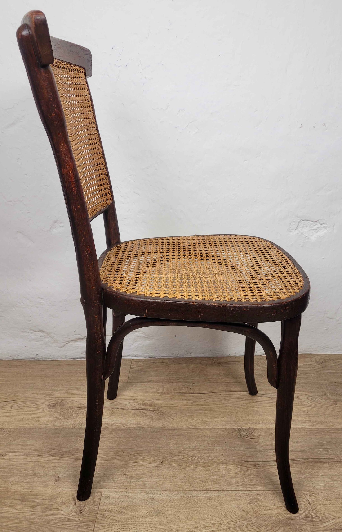 J&J Kohn Bentwood Chair Bistro Cane 20th Century Original ostage Available