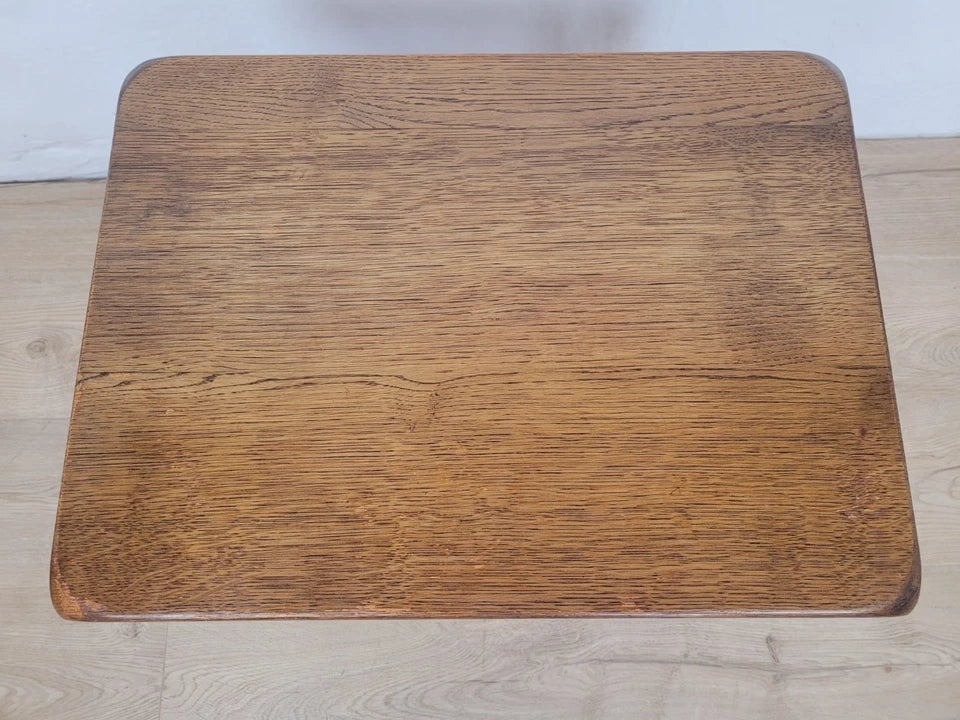 Oak Occasional Side Table Vintage Rectangular Country Postage Available